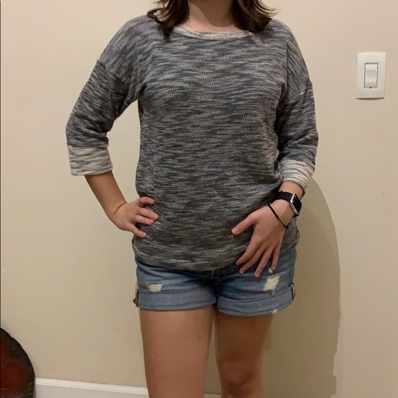 Columbia Sweaters - Columbia Grey Light Three-quarter Length Sweater